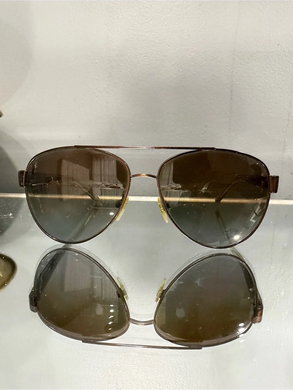Burberry Men’s Aviator Sunglasses in Brown Gradient Lenses
